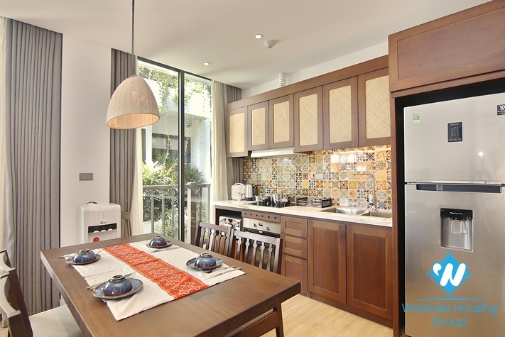 Serviced apartment for rent in Hoan Kiem District, absolutely quiet area